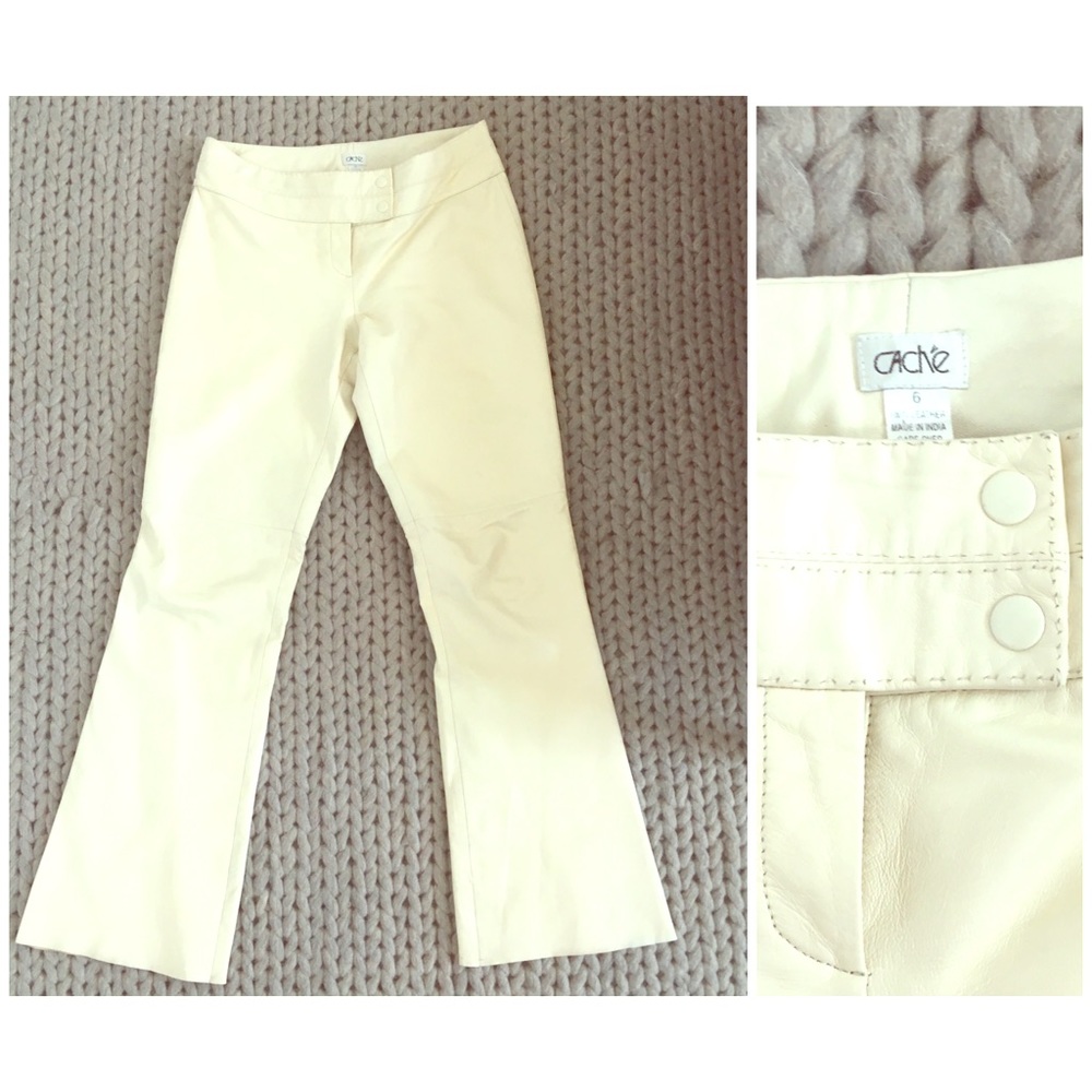 Caché 100% Leather Pants !